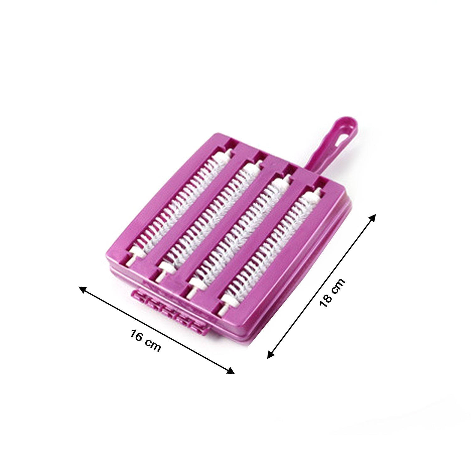 Versatile carpet brush suitable for both wet and dry cleaning tasks with a dust bin.
