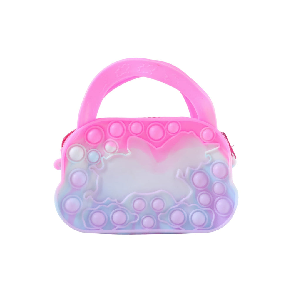 Unicorn design pop it silicone coin purse with zipper