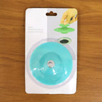 Round flexible silicone sink strainer stopper preventing debris entry