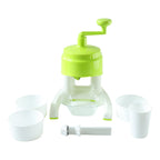 Durable manual ice shaver with sturdy base for stable crushing