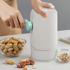 Ergonomic handle of the hand crank sheller for comfortable operation.