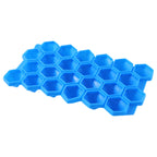 Flexible silicone ice tray for making ice, chocolates, jellies