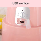 Close-up of the compact 500ml portable juicer mixer with a sleek design.