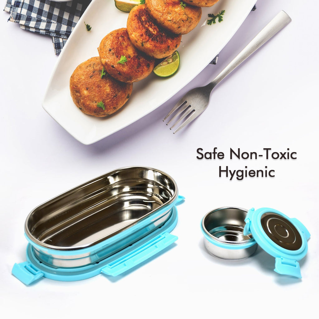 Ganesh stainless steel lunch box duo for meals