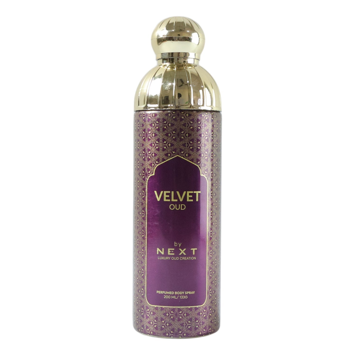 Next Velvet Oud perfume deodorant bottle view with stylish design
