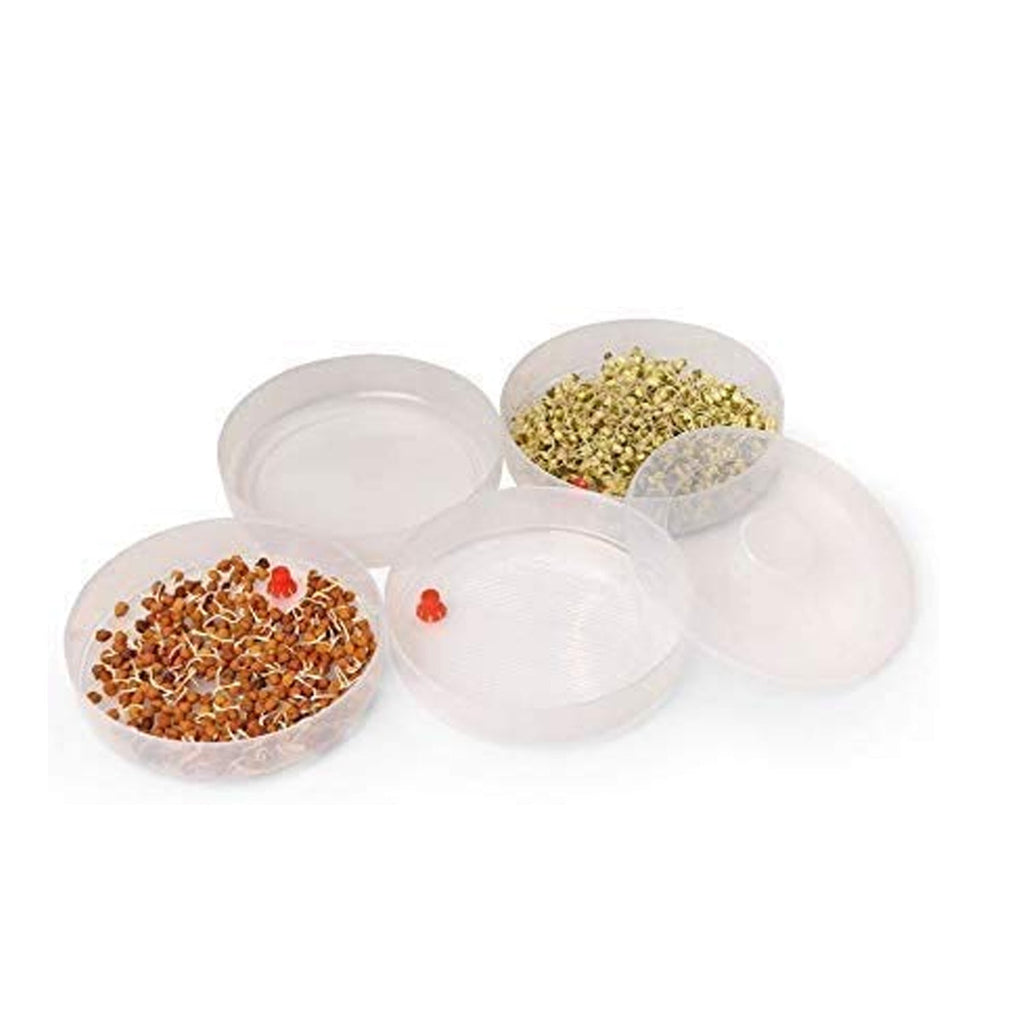 Assembled Tidy Table 4-section plastic sprout maker, ideal for a continuous supply of fresh sprouts.
