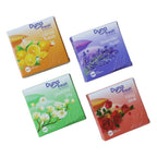 Set of four compact air freshener gel blocks
