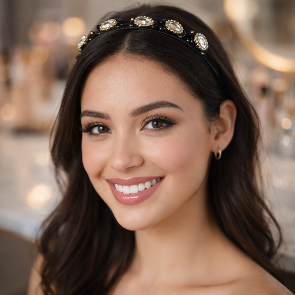 Girls crystal embellished hairband for special events