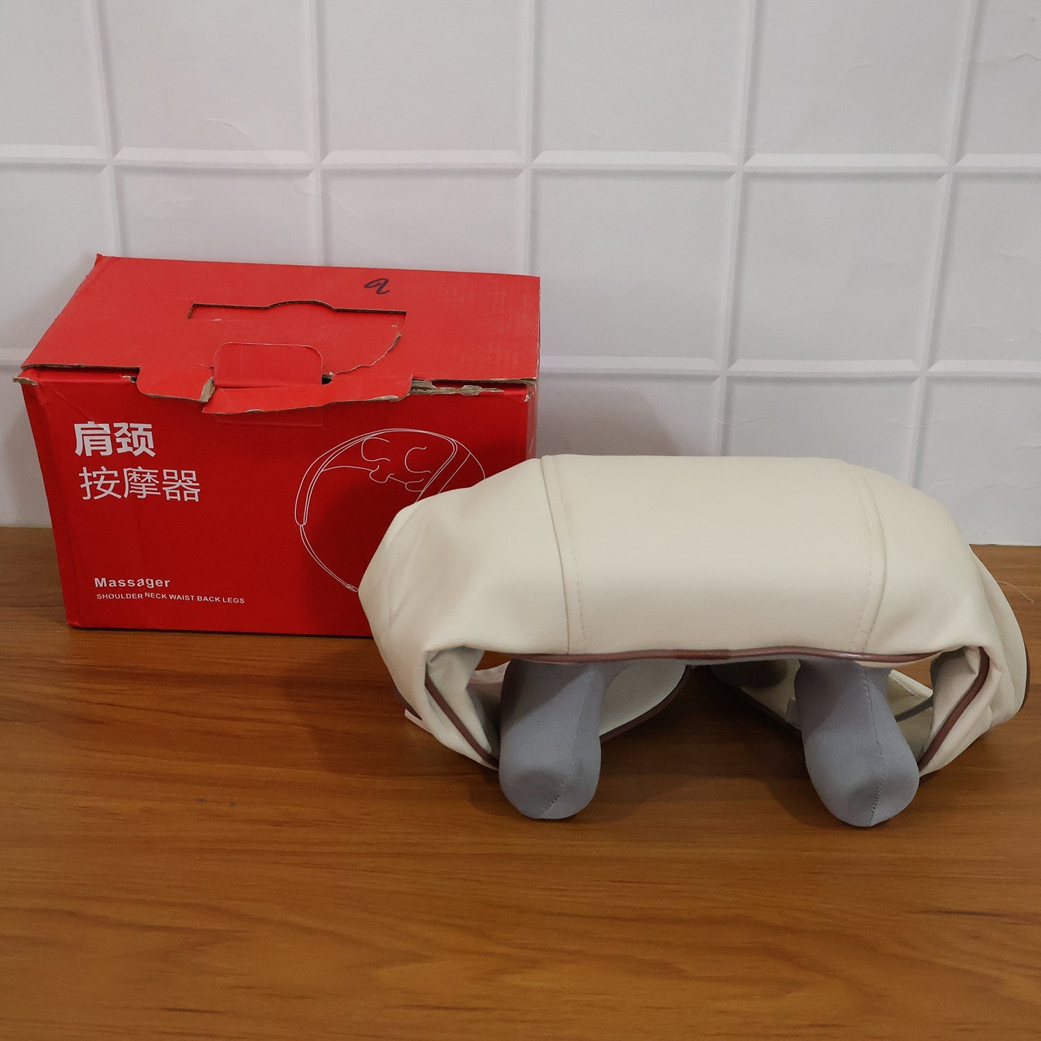 Folded Neck & Shoulder Massager Belt compact for storage