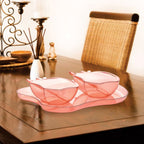 Complete apple-shaped serving set showcasing its compact and stylish design.