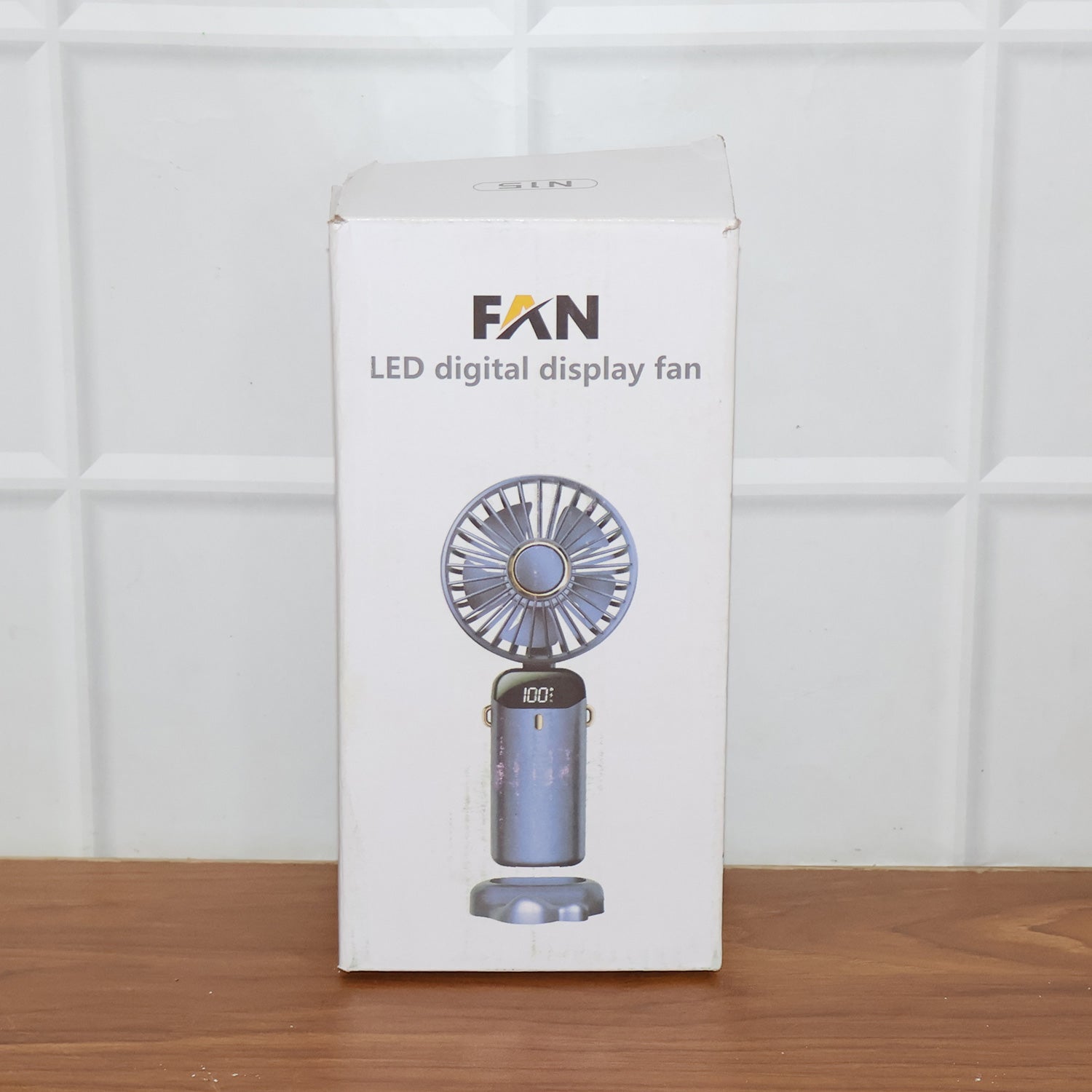 Neutral image showing compact rechargeable personal fan