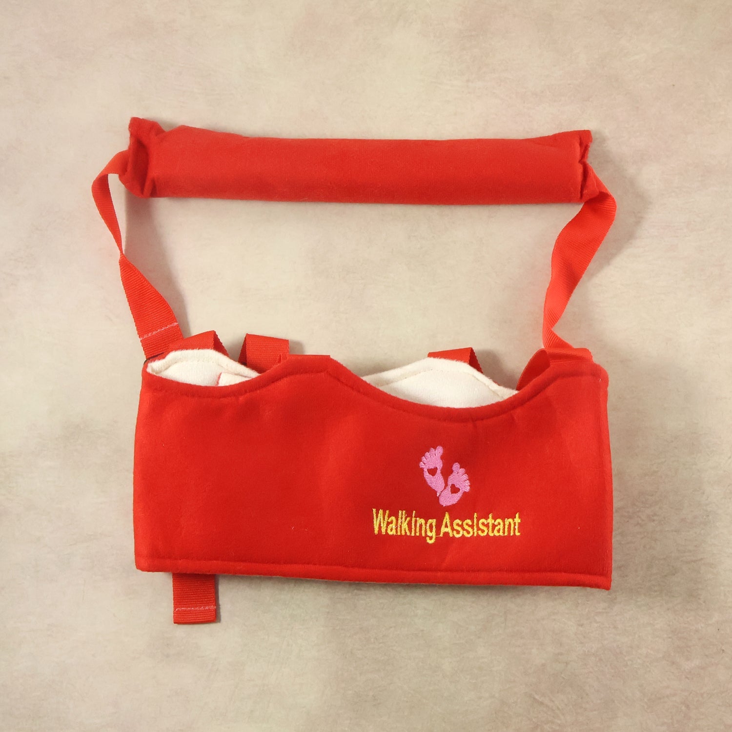 Adjustable baby walking support belt with secure straps