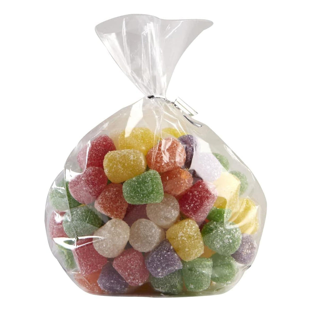 Set of durable clear food storage bags for snacks and gifts