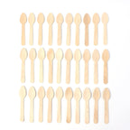 Lightweight natural wooden tea spoon 110mm pack of 30 for coffee and tea