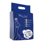Image showing the length and coverage of the 280mm sanitary pad for optimal protection.