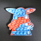 Playful cartoon design silicone Pop It fidget toy for relaxation