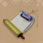 Assorted multi-color fabric money gift envelopes with scroll design.