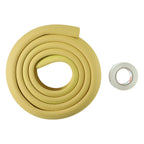 Diagram illustrating the flexible design of the baby safety bumper guard.