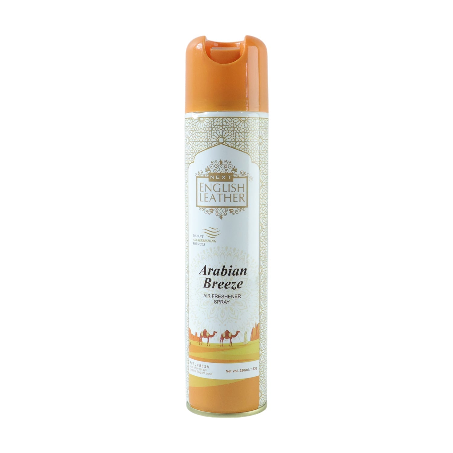 English Leather Arabian Breeze home air freshener aerosol can.
