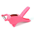 Compact and sleek design of the 2-in-1 kitchen tool, ideal for easy storage.
