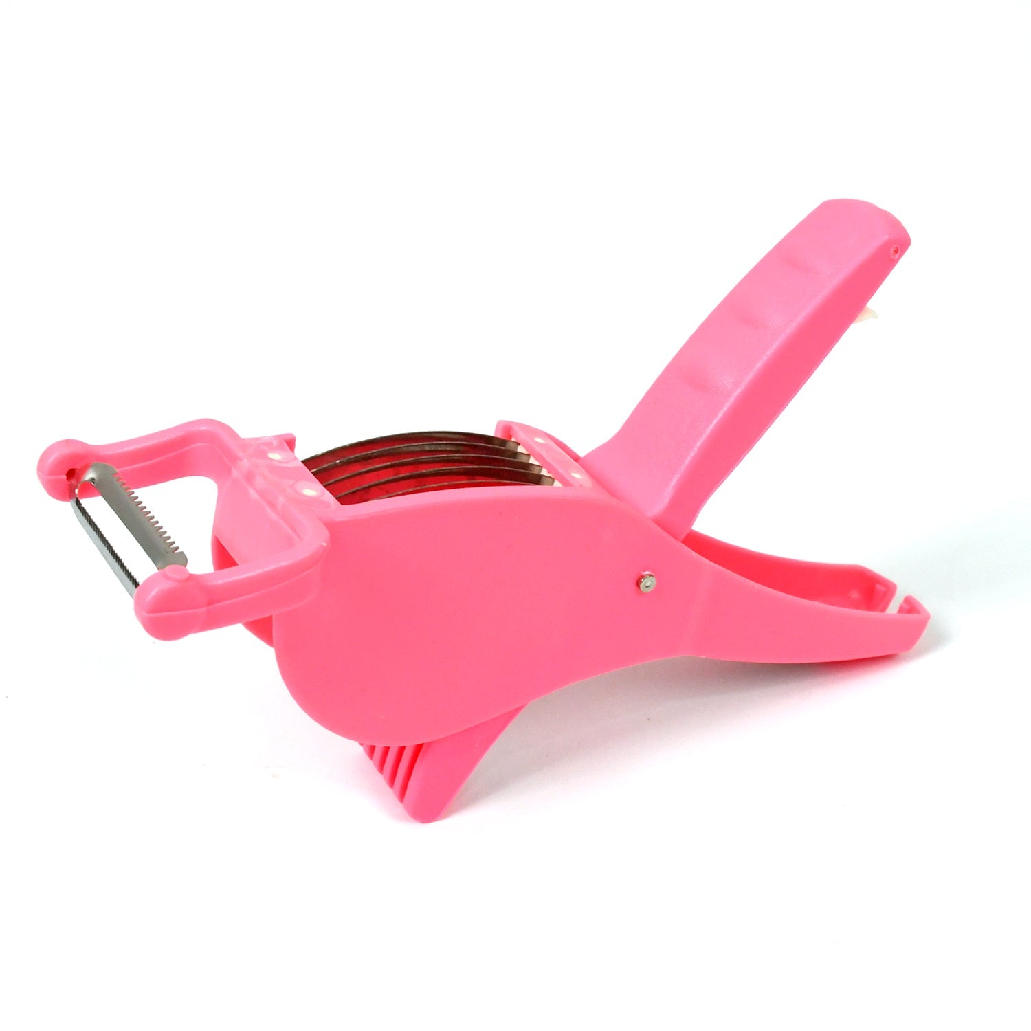 Compact and sleek design of the 2-in-1 kitchen tool, ideal for easy storage.