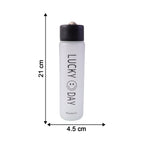 Stylish frosted drinking bottle in compact size