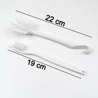 Cleaning brush on kitchen surface for effective cleaning