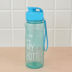 Ergonomic lightweight BPA-free sports water bottle with transparent finish