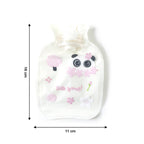 Reusable mini hot water bag close-up showing leakproof cap