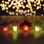 LED mood lighting illuminating a bedroom interior for a cozy ambiance.