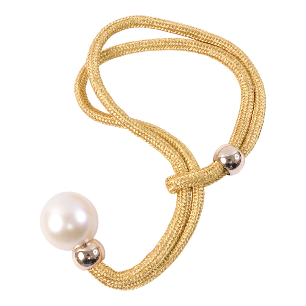 Contemporary curtain tieback accessory with luxury pearl detail