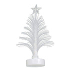 Close-up of the LED tree candle light base and battery compartment.
