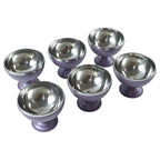 Ice cream and pudding stainless steel serving bowls
