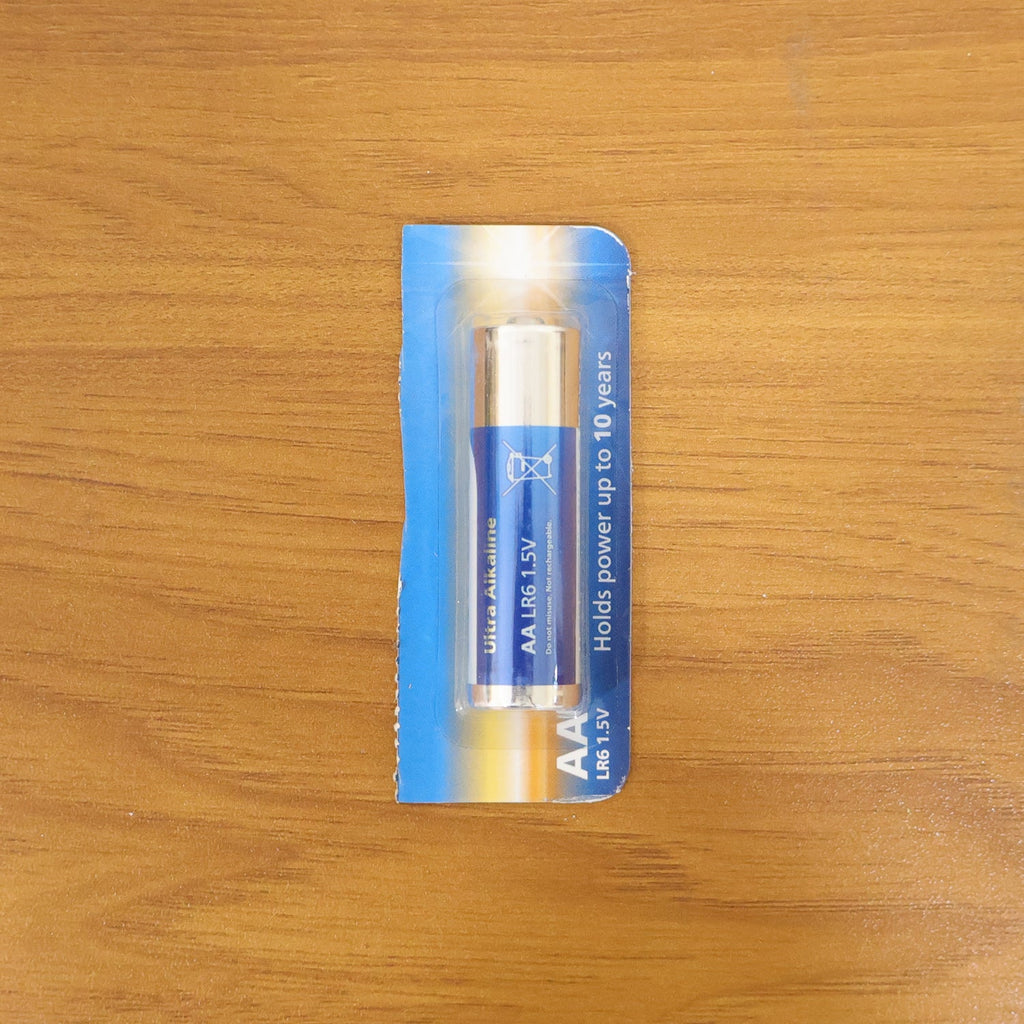 Durable power AA ultra alkaline battery for reliable backup
