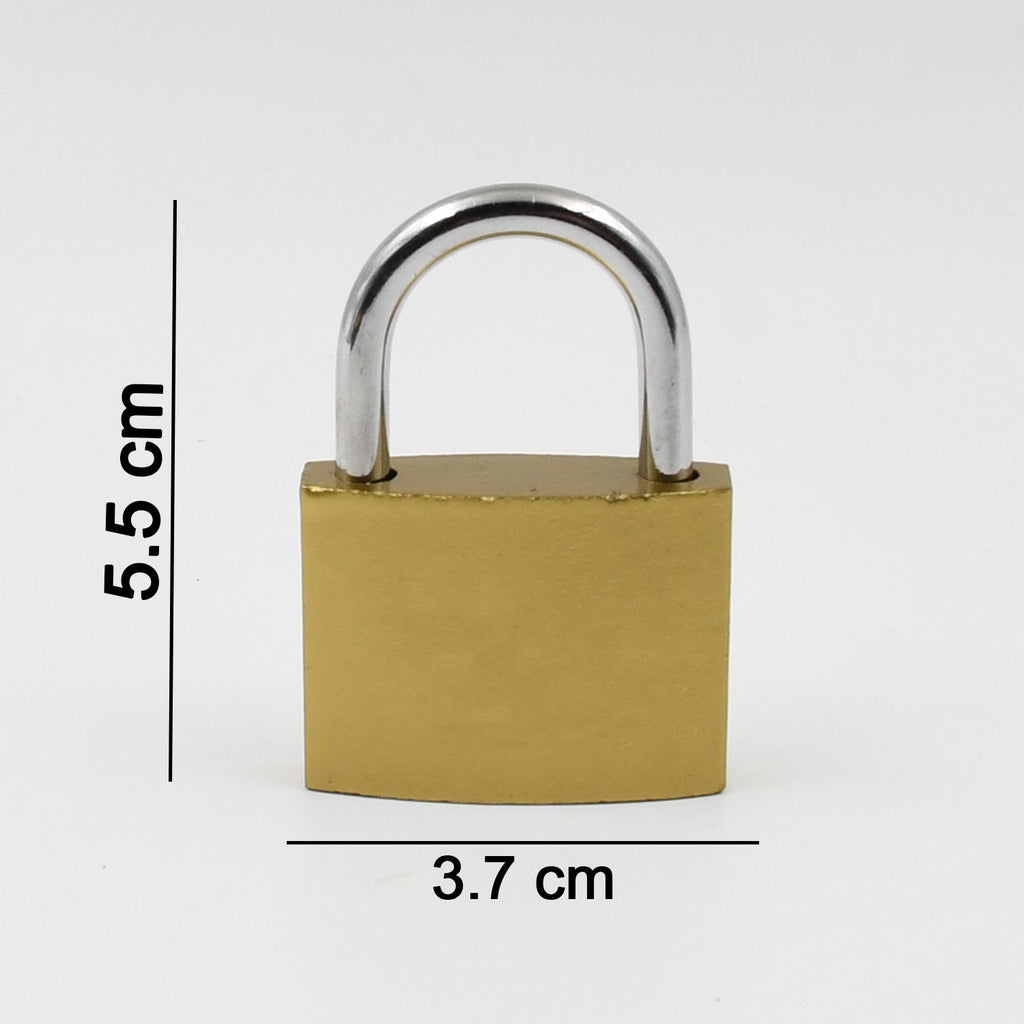 Safelix solid padlock securing a wooden door, demonstrating its versatile use.