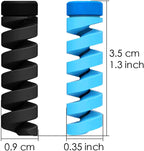 4-pack of spiral cable protectors offering robust protection against wear and tear.