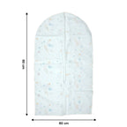 Folded garment covers for closet organization