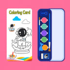 Space design gift pack for children with art and coloring tools