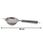 Detailed view of stainless steel mesh of strainer