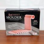 Universal bed sheet clip firmly securing corner of mattress