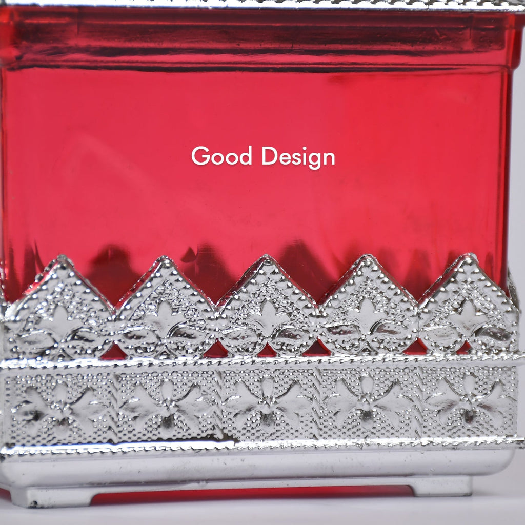 Styleva Ruby storage container filled with various dry fruits, ready for serving.