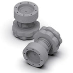 The non-slip base of the adjustable washing machine pad, designed for enhanced stability.