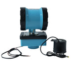 Concentrated beam outdoor spotlight for wide-area illumination