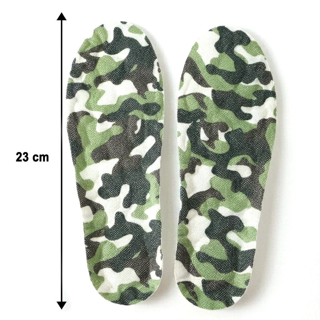 Flexible printed shoe insoles