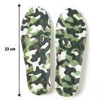 Flexible printed shoe insoles