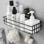 Lightweight and portable 3-in-1 iron shower shelf rack