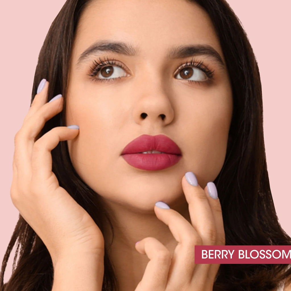 Beauty FunBerry Moisture Lock Lip Colour, hydrating matte lipstick