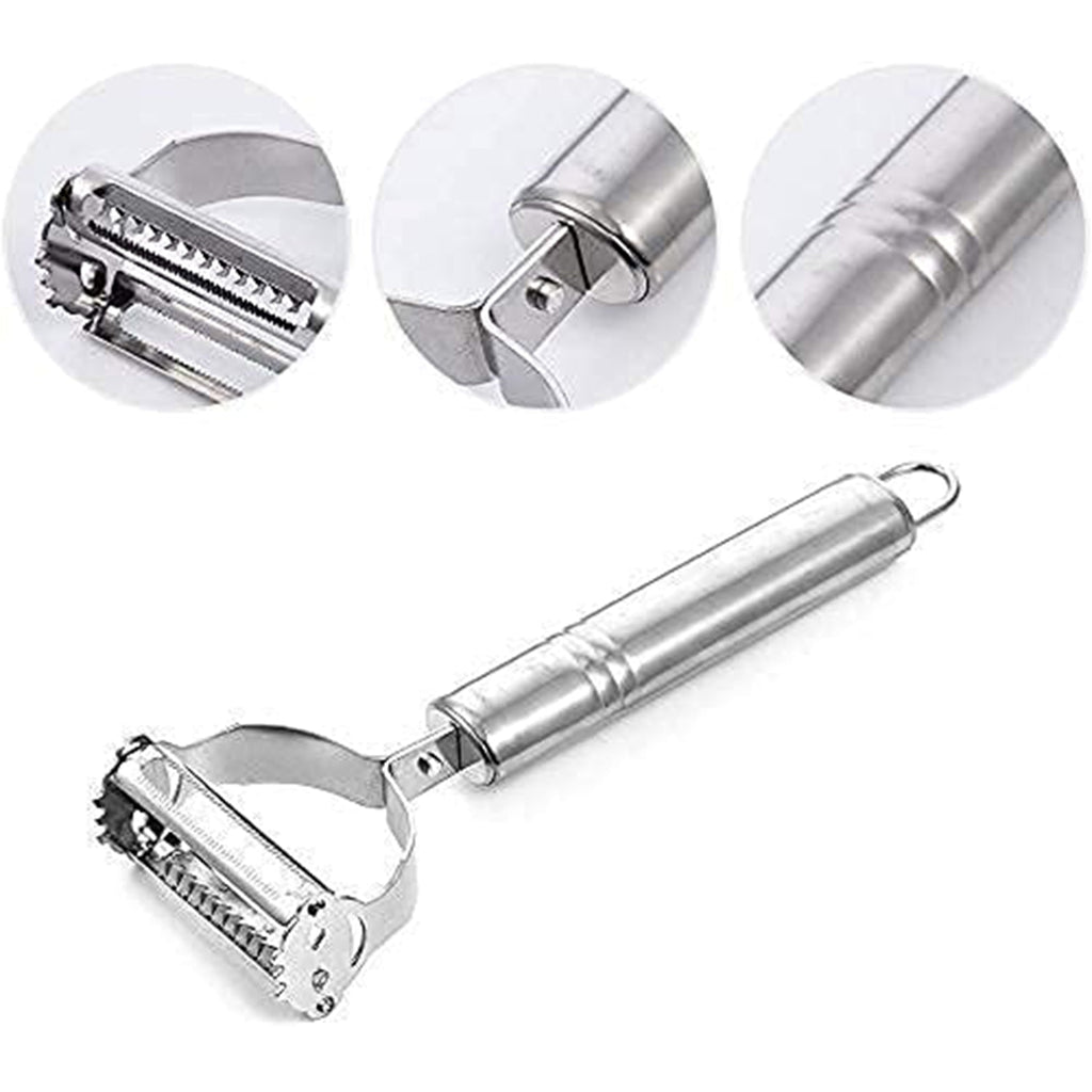 Sleek design stainless steel peeler set for comfortable kitchen use