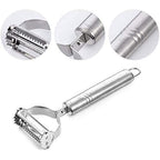 Sleek design stainless steel peeler set for comfortable kitchen use