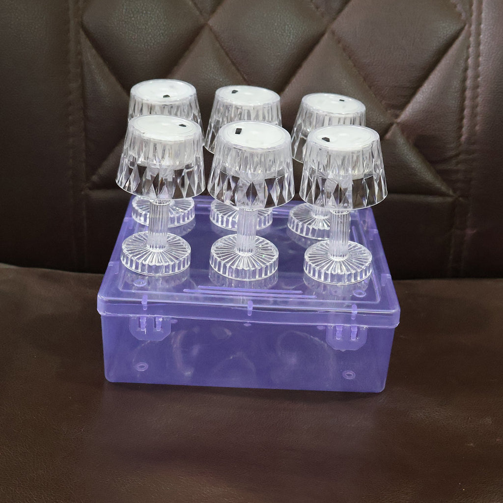 Battery operated LED mini lamps grouped to create festive and romantic lighting effects.